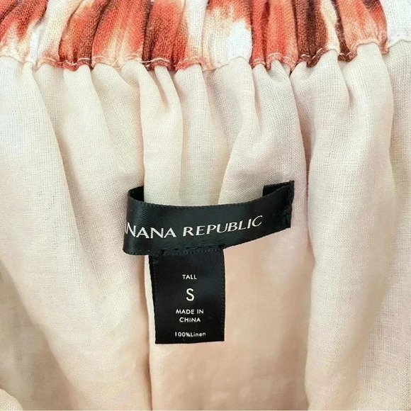 BANANA REPUBLIC  Meridian Dress Sz S Tall Linen - Picture 4 of 7